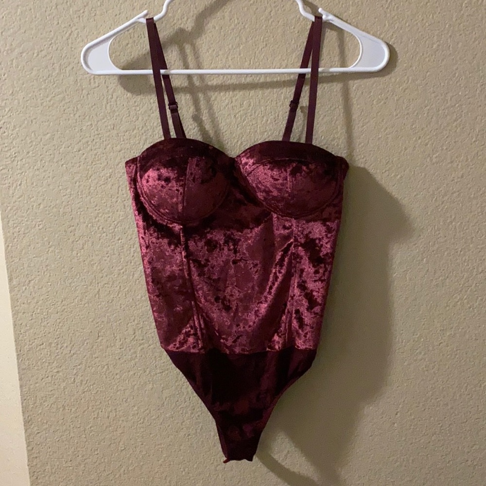 Velvet red top